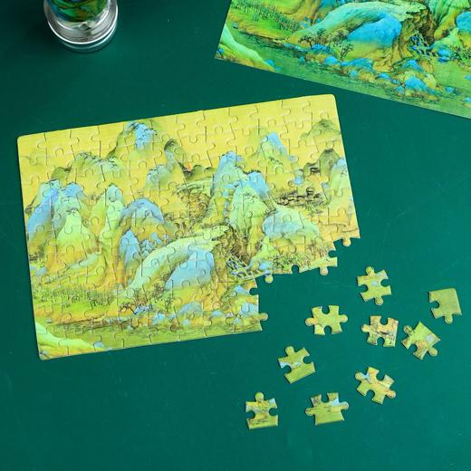 【东方名画拼图】千里江山图兰亭集序瑞鹤图创意拼图礼盒玩具摆件生日伴手礼物 商品图2