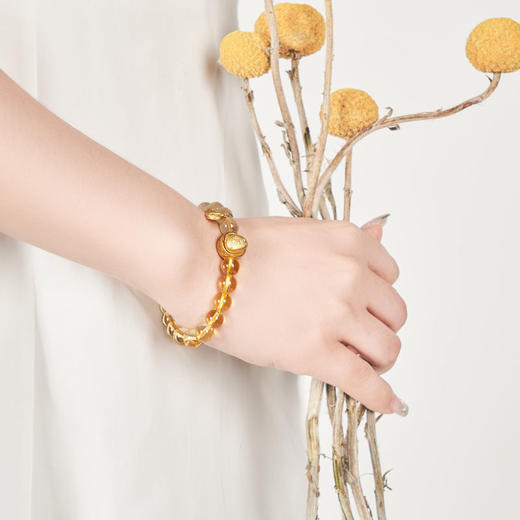 大英博物馆 巴斯特系列 转转猫一喵生财黄发晶 手链 商品图3