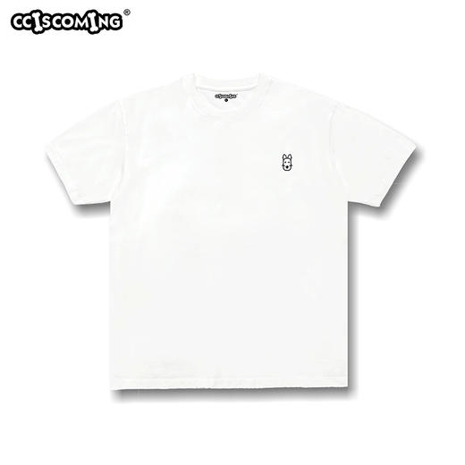 NPC潮牌CC系列绣花小标圆领短袖T恤男女同款CC22TE21 商品图1
