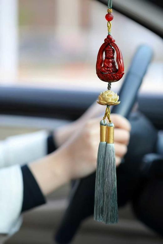 莲开佛现°小叶紫檀车挂 商品图3