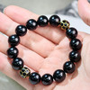易祈吉祥五行补水手链黑曜石手串925银手链饰品送礼男女款手串礼物 商品缩略图3