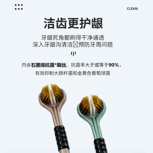 迈柯莱三面软毛成人牙刷 商品图6