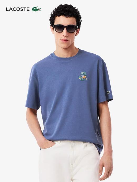 小鱼 胸前刺绣圆领短袖T恤 Z-15423 商品图0