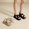 千百度厚底烫钻休闲凉鞋女款增高轻便时尚配裙子凉鞋A25372874 商品缩略图1