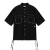 NPC潮牌天丝双口袋明线春夏百搭衬衫短袖薄款男士上衣NP34SH19 商品缩略图5
