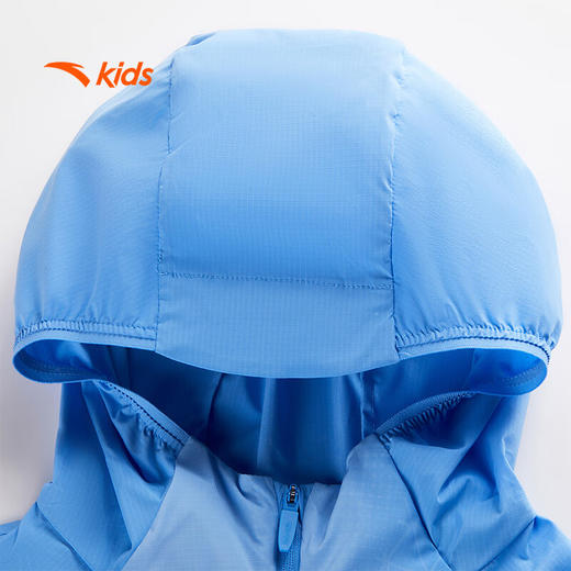 安踏儿童外套男大童防晒衣薄荷抗菌跑步系列梭织运动上衣352525606 商品图6