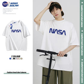 破价到手仅39！NASA SOLAR 【全新升级】NASA短袖夏季新款时尚字母印花情侣T恤923212