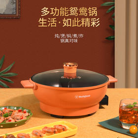 西屋（Westinghouse） 家用煮炸煎烹饪电火锅网红多功能电火锅鸳鸯锅WHG-1502F