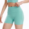 跃牌【禅语梵心】裸感三分高弹紧身提臀短裤女瑜伽健身服收腹运动跑步训练裤DK3282 商品缩略图2