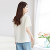 QS-12501517【真丝提花】丝绸原创女装桑蚕丝圆领T恤夏短袖打底衫女1517 商品缩略图3