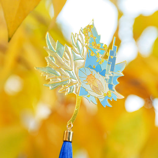 【南京AR透光书签枫叶冰箱贴】夫子庙鸡鸣寺美龄宫总统府景区地标文创书签创意镂空中国风 商品图2