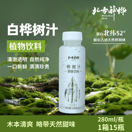 白桦树汁原液&饮料 | 325ml/280ml 富含矿物质及多种维生素 口感清爽 大兴安岭天然白桦林 北方神桦 商品图5