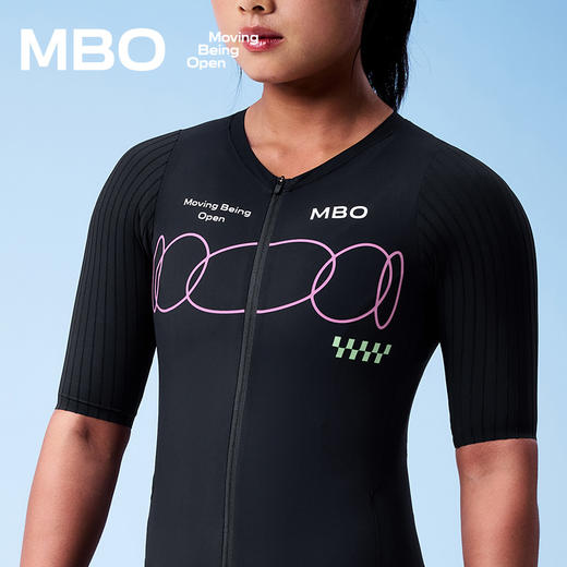 MBO女子短袖短裤连体服TC511  PRO竞速凉感短袖短裤连体服 25年春夏新款 (经销商专拍链接，非经销商拍单不发货) 商品图4