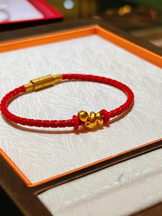 【现货】黄金足金999卷卷蛇 盘福纳吉，小龙绕红绳，悠悠过盛夏，卷财卷事业卷金钱 夏天小红绳系列【秒杀产品无赠品】 商品图3