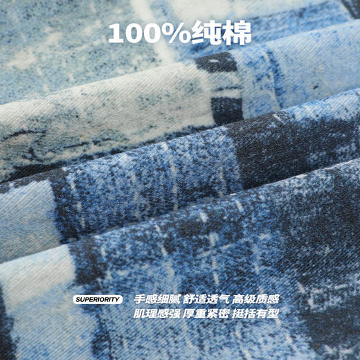 NPC潮牌复古纯棉百家布格纹短袖衬衫撞色情侣休闲外套NP43SH05 商品图4