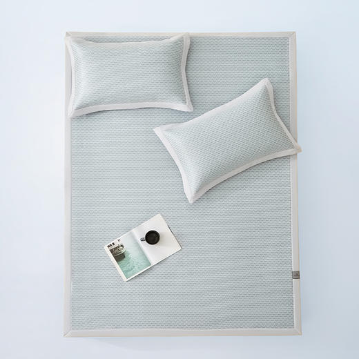 商超爆款【丝享高端新中式新氧冷循环炫彩提花席涟漪】 A类冰柔面料 柔软细腻 长效清爽 商品图1