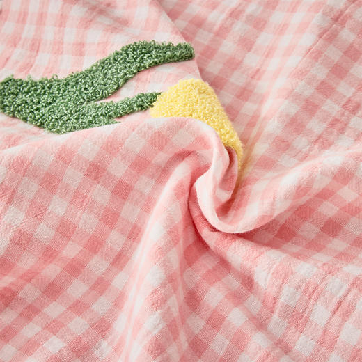 【线下同款】多喜爱 毛巾绣水洗棉四件套奶油书屋/Happy小狗/ 郁金香花梦/星糖萌虎hl【AB版设计】柔软亲肤 舒适透气 双面设计 不褪色 不变形 清爽不粘腻 可水洗机洗/FX 商品图14