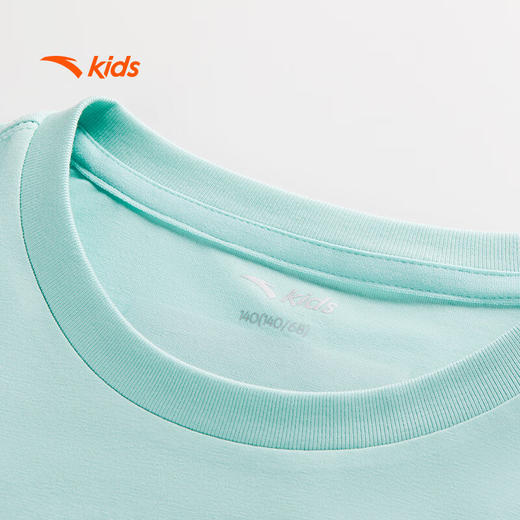 安踏儿童短袖T恤男大童户外系列运动透气针织短袖衫352536105 商品图2