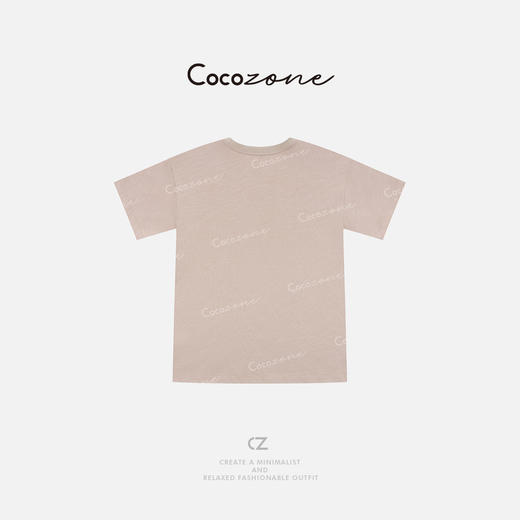 COCO ZONE 刘一一【100棉】亲肤透气质感圆领印花T恤CD1A0985 商品图2