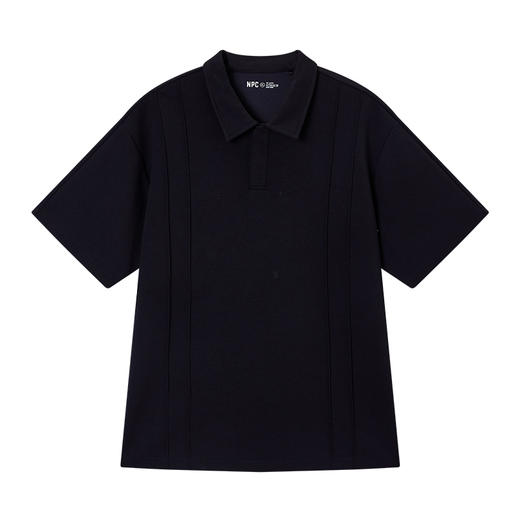 NPC潮牌复古立体压褶POLO衫男挺括有型宽松NP53TP11 商品图1