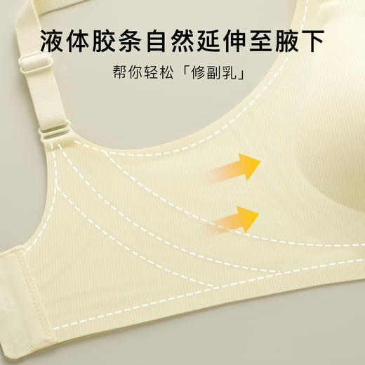 【大胸侧收提拉】裸感无痕软支撑聚拢内衣女承托防垂收副乳文胸罩轻舞红颜 商品图5