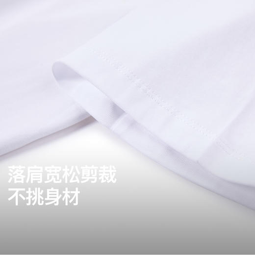 NPC潮牌纯棉字母爱心植绒印花圆领短袖T恤男舒适透气NP52TE08 商品图3