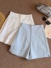 五分短裤2025新款洗水棉百搭休闲气质修身A字阔腿裤子夏季高腰裤 商品缩略图2