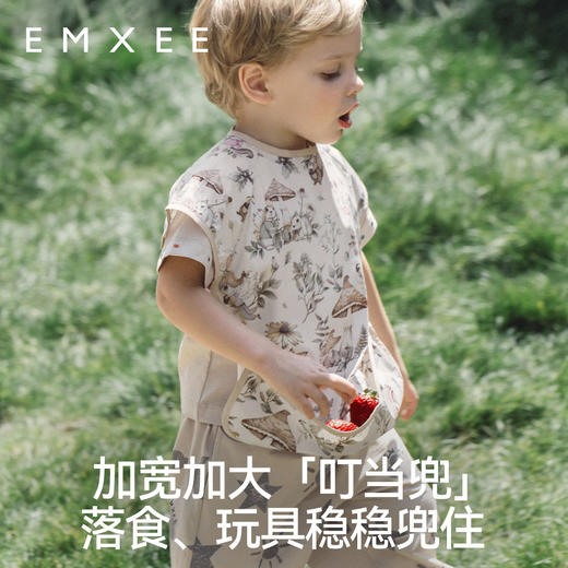 【口水巾】嫚熙宝宝吃饭罩衣围兜防水防脏婴儿辅食反穿衣饭兜 商品图3