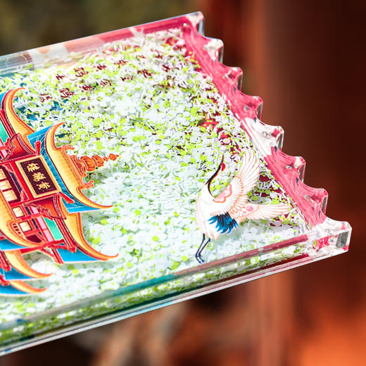 【四大名楼票根AR流沙冰箱贴】黄鹤楼滕王阁景区磁贴文化创意礼品旅游纪念品 商品图3