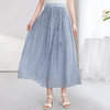 QS-72599652【真丝顺纡炒色】高腰显瘦中长裙子桑显瘦百搭桑蚕丝半身裙女9652 商品缩略图1