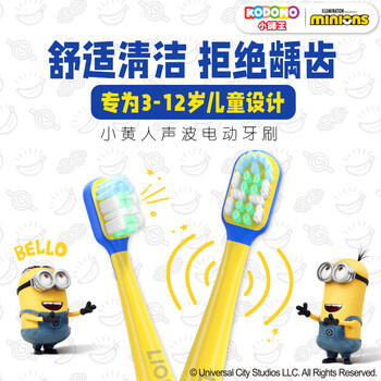 狮王（Lion）小狮王儿童声波电动牙刷3-12岁礼盒装 生日学生礼物(自带刷头*2) /母婴 /婴童洗护 /婴童口腔护理 商品图1