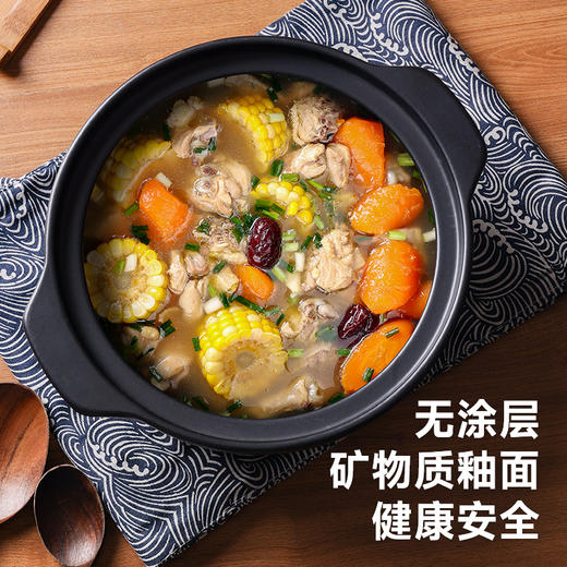 【陶煲王汉风煲】干烧锅不裂中式砂锅家用明火煲仔饭煤气灶专用煲汤陶瓷汤锅商用火锅 商品图3
