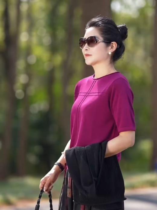 夏季新款中式碎花短袖裙套装新风尚 商品图2