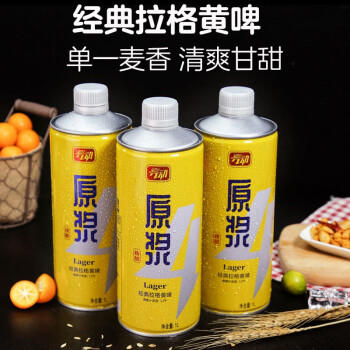 亮动原浆啤酒1L*8桶整箱礼盒装精酿黄啤青岛特产国产全麦酿送礼 商品图1