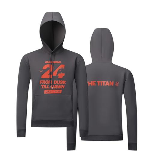 泰国清迈24小时挑战赛限定款完赛卫衣男女同款户外跑步运动越野跑四向弹力舒适保暖连帽上衣 商品图1