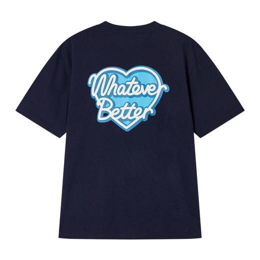 NPC潮牌100%棉背面撞色爱心字母印花短袖T恤男凉感冰皮NP54TE28 商品图6