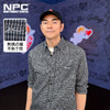 NPC潮牌复古老钱风字母刺绣小格纹翻领衬衫男圆弧下摆NP53SH15 商品缩略图0