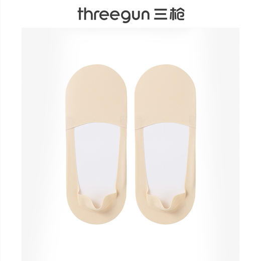 Threegun三枪 任意裁女士简约裸感船袜(1双装)-91259Z031 商品图4