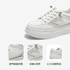 千百度厚底小白鞋休闲板鞋女款增高网面运动休闲鞋A25329701 商品缩略图3