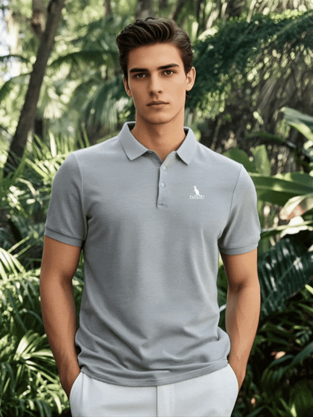 【99元/2件爆底价 吴镇宇代言】袋鼠男士冰离子POLO衫2件