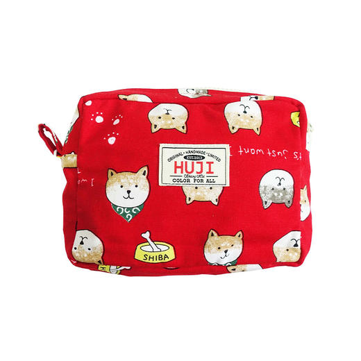 HUJI祤集Motley收纳包插画小柴头像 商品图1