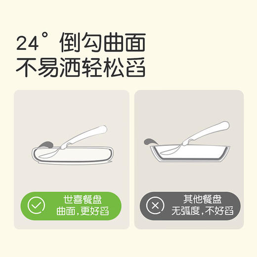 世喜 液态硅胶餐盘(热带橙)【宝库优选】 商品图3