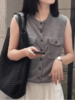 🌞夏上新！【MOMOTIABIN·双兜坎肩轻简中式美学格调XZA72】✨进口客供天丝面料❗ ✅夏季透气好穿❗丝滑裸感❗优雅知性 ✅除了会呼吸的透气感之外，🌈和真丝一样造价昂贵，但是比真丝好打理 商品缩略图2