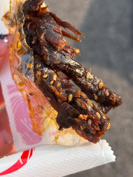 【预售7天】39.9💰3袋❗董洁推荐💥幸福口袋蜀香牛肉条🐂根根真牛肉😋一根上头，微微甜口，✅真草饲牛肉原切，不掺假🔺每1.25KG新鲜牛肉制成0.5KG牛肉条  商品图7