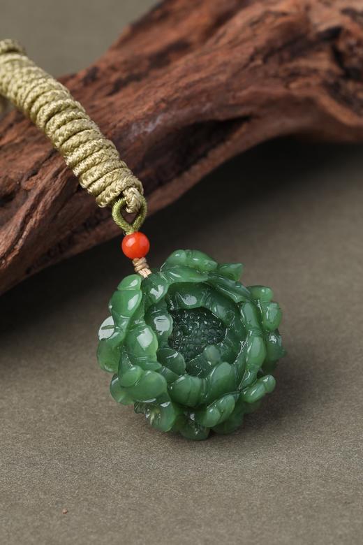 【中国玉雕大师魏玉忠大师亲研】 天然玉石和田玉项链 温润滋泽细致光滑 双证可查 商品图3