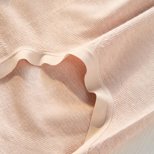 女士裸氨提花中高腰撞色彩纱无缝内裤8668/0319 商品图5