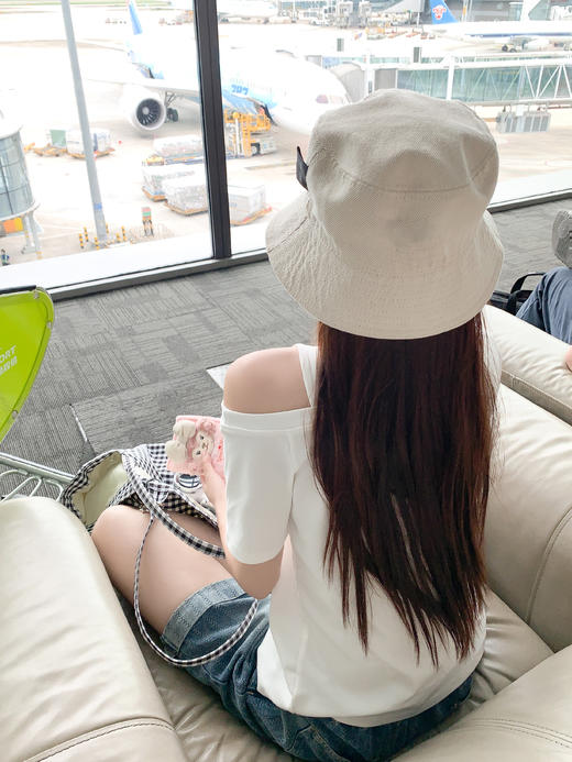 <曾小咸推荐>4.12现货秒杀 ！微信超特价！字母印花斜肩露肩短袖 日常89.99 立减40 秒杀49.99！！蓝色牛仔短裤 秒杀79.99！！ 商品图12