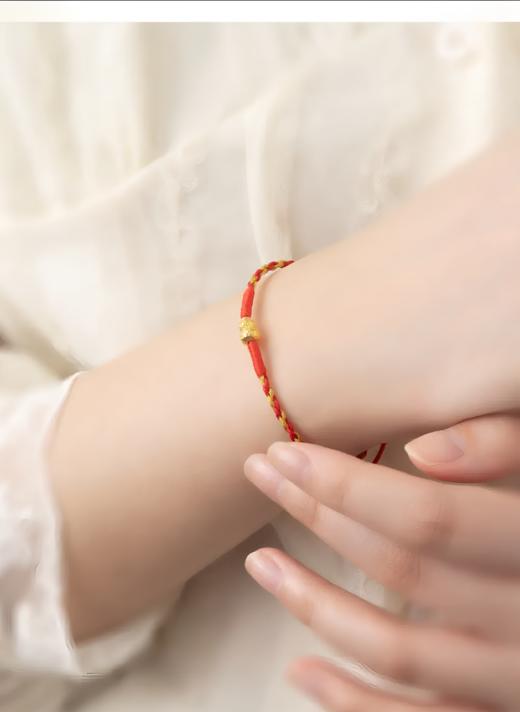 足金锤纹葫芦串珠（可到店配绳） 商品图4