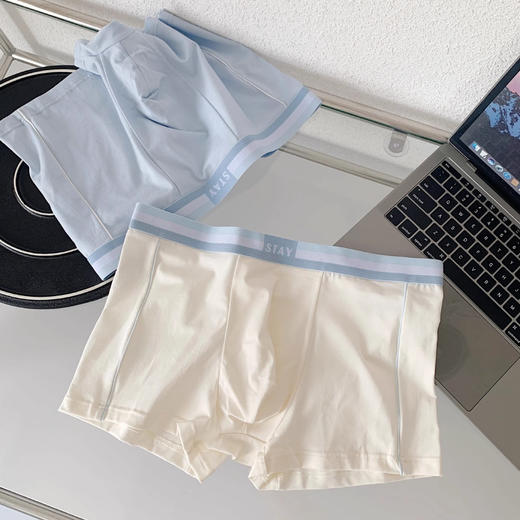 男士内裤男夏季莫代尔棉中腰平角裤透气吸汗大码无痕男生抗菌 商品图1