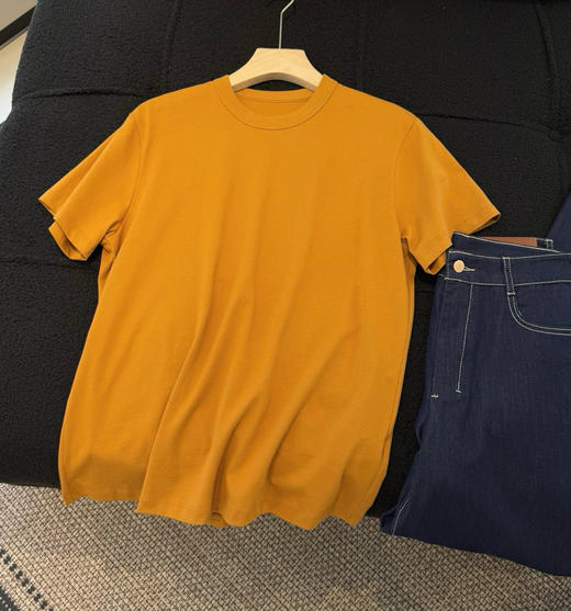 韩国订单凉感负离子科技纯棉短袖T恤06101 商品图4